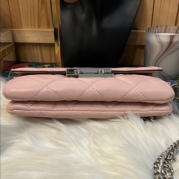 Michael Kors Sloan Small Quilted Messenger Leather Cross Body Ballet - Picture 9 of 16